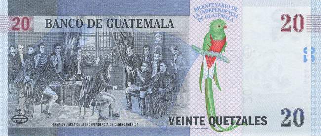 20 Quetzales p128 Guatemala 2020